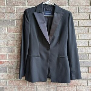 Giorgio Armani Black Blazer Jacket‎ Mens Tuxedo Shawl Collar Single Button 44R